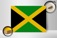 Holzschild Flagge Jamaikas 40x30cm flag of Jamaica