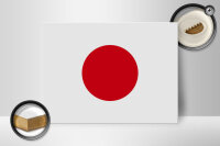 Holzschild Flagge Japans 40x30cm Flag of Japan