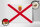 Holzschild Flagge Jerseys 40x30cm Flag of Jersey