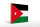 Holzschild Flagge Jordaniens 40x30cm Flag of Jordan