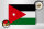Holzschild Flagge Jordaniens 40x30cm Flag of Jordan