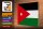 Holzschild Flagge Jordaniens 40x30cm Flag of Jordan
