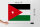Holzschild Flagge Jordaniens 40x30cm Flag of Jordan