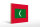 Holzschild Flagge Malediven 40x30cm Flag of the Maldives