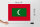 Holzschild Flagge Malediven 40x30cm Flag of the Maldives