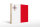 Holzschild Flagge Maltas 40x30cm Flag of Malta
