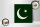 Holzschild Flagge Pakistans 40x30cm Flag of Pakistan