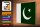 Holzschild Flagge Pakistans 40x30cm Flag of Pakistan