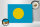 Holzschild Flagge Palaus 40x30cm Flag of Palau