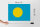 Holzschild Flagge Palaus 40x30cm Flag of Palau