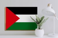 Holzschild Flagge Palästinas 40x30cm Flag of Palestine