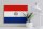 Holzschild Flagge Paraguays 40x30cm Flag of Paraguay