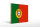 Holzschild Flagge Portugals 40x30cm Flag of Portugal