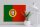 Holzschild Flagge Portugals 40x30cm Flag of Portugal