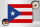Holzschild Flagge Puerto Ricos 40x30cm Flag of Puerto Rico