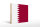 Holzschild Flagge Katars 40x30cm Flag of Qatar
