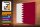 Holzschild Flagge Katars 40x30cm Flag of Qatar