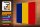 Holzschild Flagge Rumäniens 40x30cm Flag of Romania