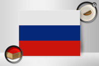 Holzschild Flagge Russlands 40x30cm Flag of Russia