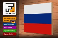 Holzschild Flagge Russlands 40x30cm Flag of Russia