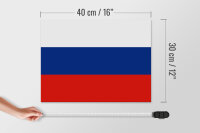 Holzschild Flagge Russlands 40x30cm Flag of Russia