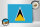 Holzschild Flagge Saint Lucias 40x30cm Flag of Saint Lucia