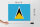 Holzschild Flagge Saint Lucias 40x30cm Flag of Saint Lucia