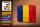 Blechschild Flagge Rumäniens 18x12cm Flag of Romania Dekoration