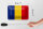Blechschild Flagge Rumäniens 18x12cm Flag of Romania Dekoration