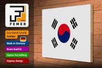 Holzschild Flagge Südkoreas 40x30cm Flag of South Korea