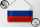 Blechschild Flagge Russlands 18x12cm Flag of Russia Dekoration