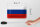 Blechschild Flagge Russlands 18x12cm Flag of Russia Dekoration