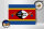 Holzschild Flagge Swasilands 40x30cm Flag of Eswatini