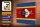 Holzschild Flagge Swasilands 40x30cm Flag of Eswatini