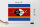 Holzschild Flagge Swasilands 40x30cm Flag of Eswatini