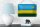 Blechschild Flagge Ruandas 18x12cm Flag of Rwanda Dekoration