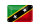 Blechschild Flagge St. Kitts und Nevis 18x12cm Saint Kitts Dekoration