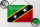 Blechschild Flagge St. Kitts und Nevis 18x12cm Saint Kitts Dekoration
