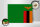 Holzschild Flagge Sambias 40x30cm Flag of Zambia