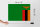 Holzschild Flagge Sambias 40x30cm Flag of Zambia