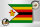 Holzschild Flagge Simbabwes 40x30cm Flag of Zimbabwe
