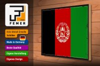 Holzschild Flagge Afghanistans 40x30cm Retro Afghanistan