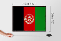 Holzschild Flagge Afghanistans 40x30cm Retro Afghanistan