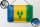 Blechschild Flagge Saint Vincent und Grenadinen 18x12cm Dekoration