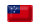 Blechschild Flagge Samoas 18x12cm Flag of Samoa Dekoration