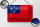 Blechschild Flagge Samoas 18x12cm Flag of Samoa Dekoration