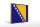 Holzschild Flagge Bosnien und Herzegowina 40x30cm Retro