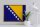 Holzschild Flagge Bosnien und Herzegowina 40x30cm Retro