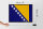 Holzschild Flagge Bosnien und Herzegowina 40x30cm Retro