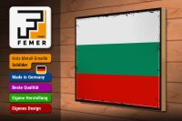 Holzschild Flagge Bulgariens 40x30cm Retro Flag Bulgaria
